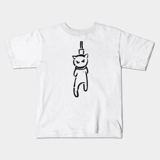 Cat on the gallows / Swiss Artwork Photography Kids T-Shirt